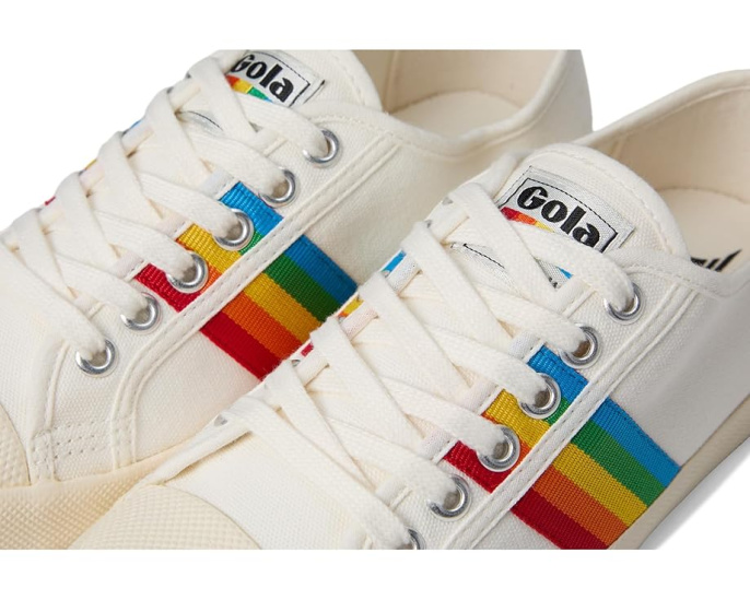 Кроссовки Gola Coaster Rainbow из парусины с резиновым носком