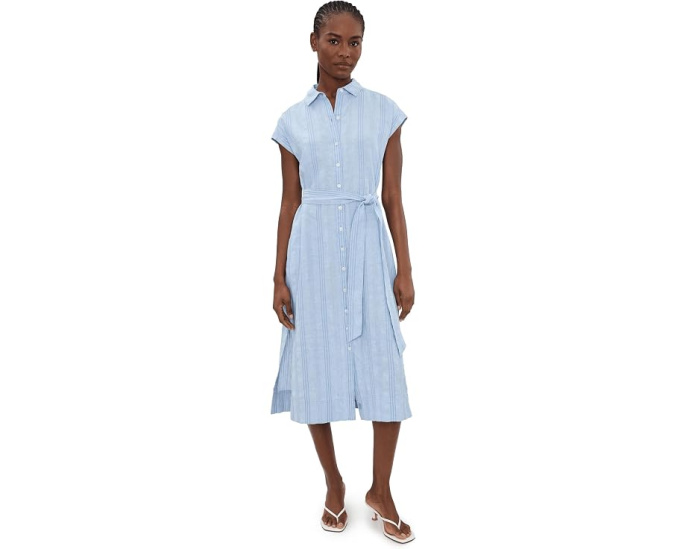Платье Tommy Bahama Summer Isle Midi Shirtdress из льна и хлопка