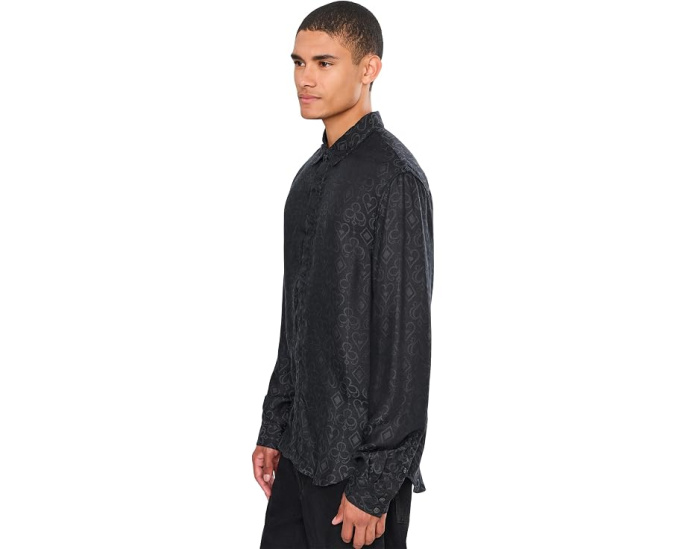 John Varvatos рубашка Rodney W673W26 из модала с геометрическим узором