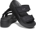 Сандалии Crocs Brooklyn Buckle Low Wedge с платформой и пеной LiteRide