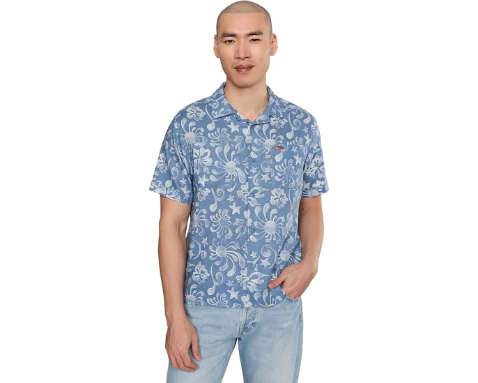 Рубашка RVCA Alvarez Aloha Short Sleeve с цветочным принтом и карманами