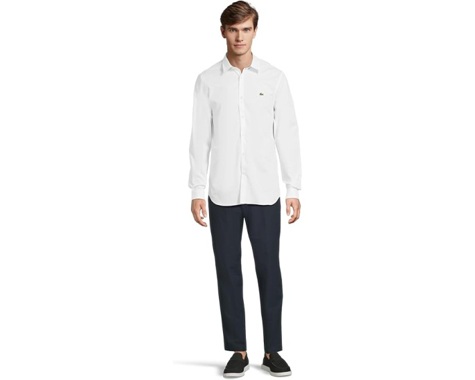 Lacoste рубашка Slim Fit Stretch Cotton Poplin приталенного кроя