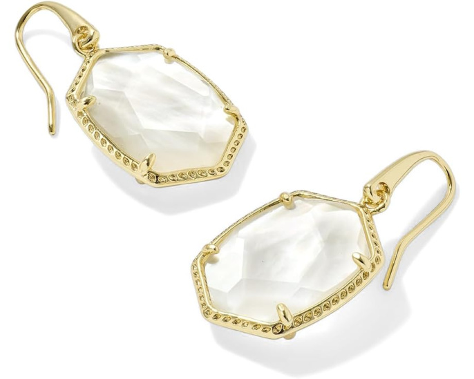 Серьги Kendra Scott Daphne Frame Drop с подвесками
