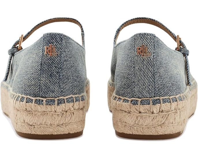 Туфли Lauren Ralph Lauren Luize из замши в стиле Mary Jane на платформе эспадрильи