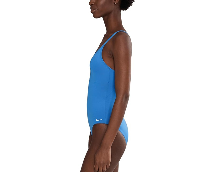 Цельный купальник Nike Effortless Essential с V-образным вырезом и регулируемыми бретелями