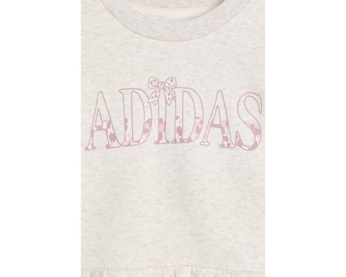 Adidas комплект из свитшота и брюк с пеплумом для малышей
