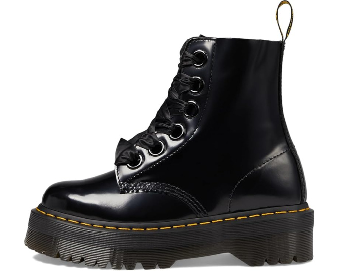 Ботинки Dr. Martens Molly Quad Retro на высокой платформе с гладкой кожей