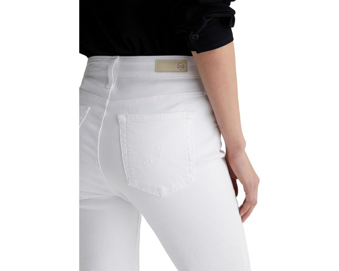Джинсы AG Jeans Farrah Mid-Rise клеш до щиколотки в цвете Gallery White