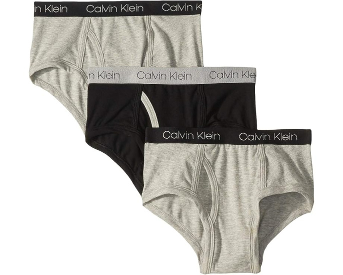 Calvin Klein Kids Трусы слипы из хлопка с эластаном, 3 пары