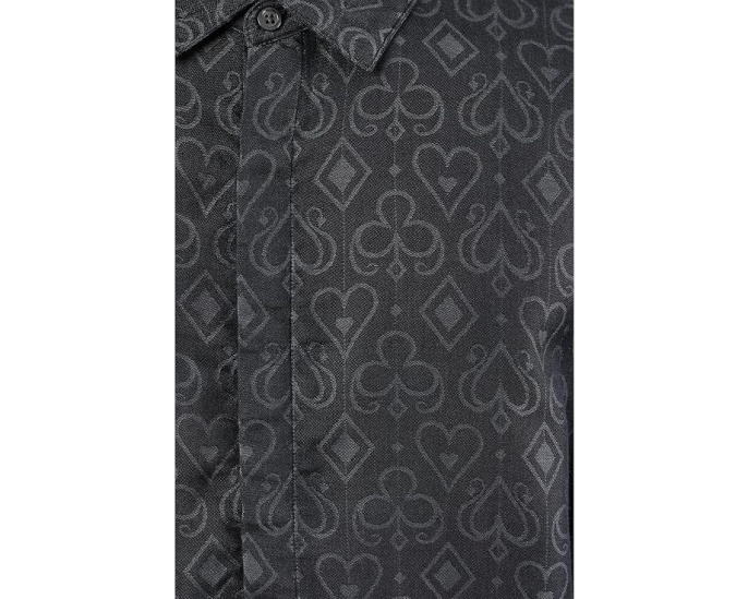 John Varvatos рубашка Rodney W673W26 из модала с геометрическим узором