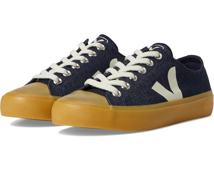 VEJA Wata II Low кроссовки из хлопка с контрастным логотипом
