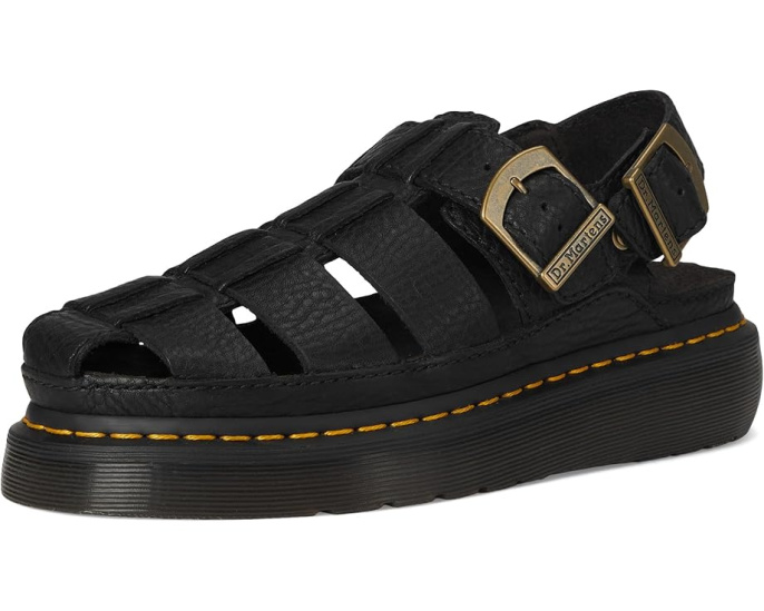 Сандалии Dr. Martens Wrenlie на платформе Quad Shore с пряжкой