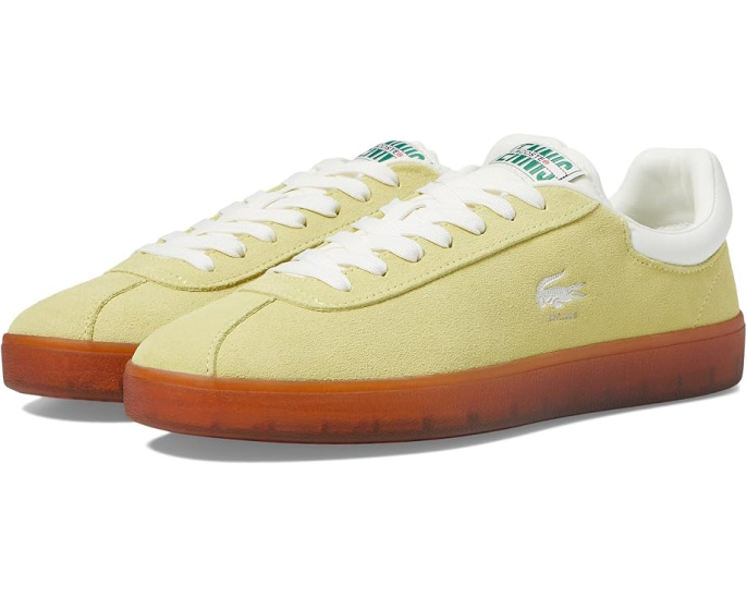 Кроссовки Lacoste Baseshot из замши с переработанными материалами