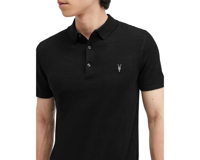 Поло AllSaints Mode Merino из шерсти мериноса