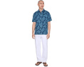 Пижамная рубашка Tommy Bahama Azul Hibiscus с цветочным принтом