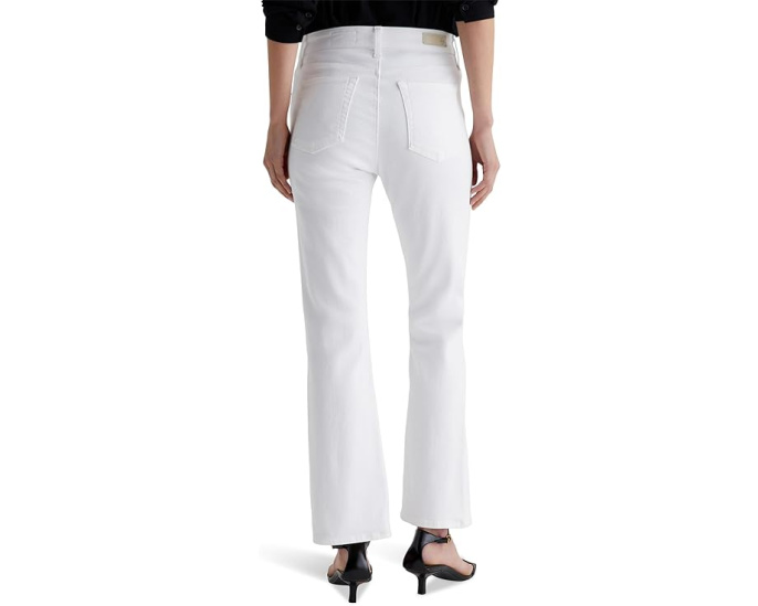 Джинсы AG Jeans Farrah Mid-Rise клеш до щиколотки в цвете Gallery White
