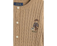 Polo Bear Mini-Cable Cotton Cardigan (Big Kid)