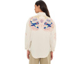 Free People рубашка We The Free Take Flight с вышивкой и оверсайз крой