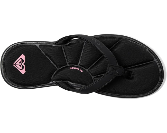 Сланцы Roxy Rays с верхом из полиуретана и стелькой ЭВА для пляжа