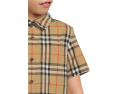 Детская рубашка Owen с коротким рукавом в клетку Burberry Kids