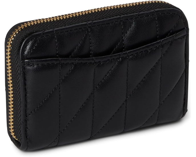 Маленький кардхолдер COACH на молнии из кожи наппа
