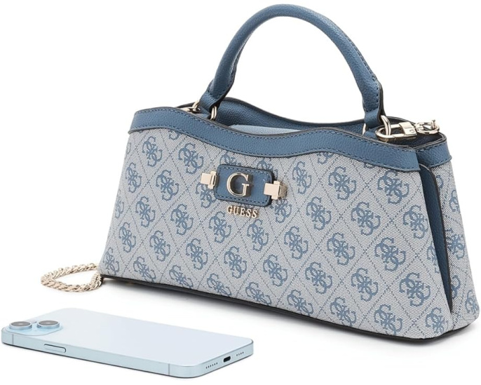 Сумка Lindsey Small 2 Compartment Satchel GUESS черная