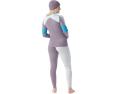 Термобелье Smartwool Classic Thermal Merino Colorblock с молнией 1/4