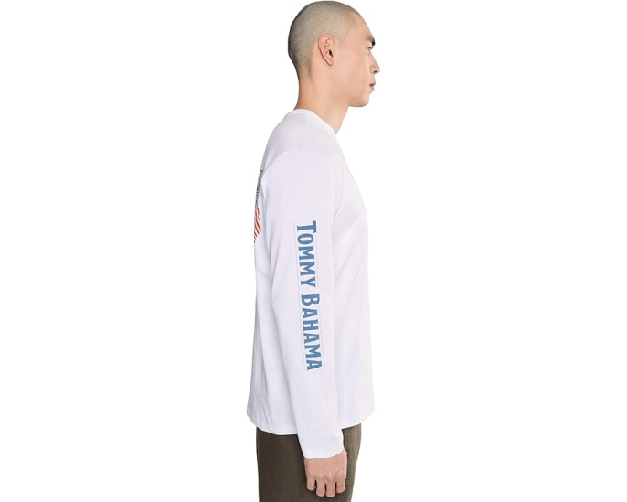 Tommy Bahama футболка Long May It Wave с принтом