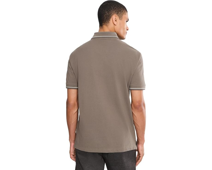 Armani Exchange поло Collegiate Logo с вышивкой
