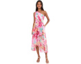 Платье принтованное с асимметричным подолом Adrianna Papell Printed High-Low