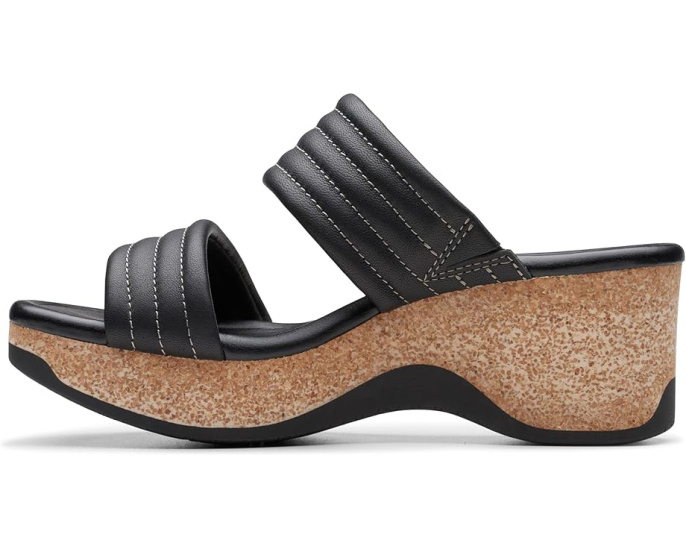 Сандалии Clarks Chelseah Path на танкетке с кожаным верхом