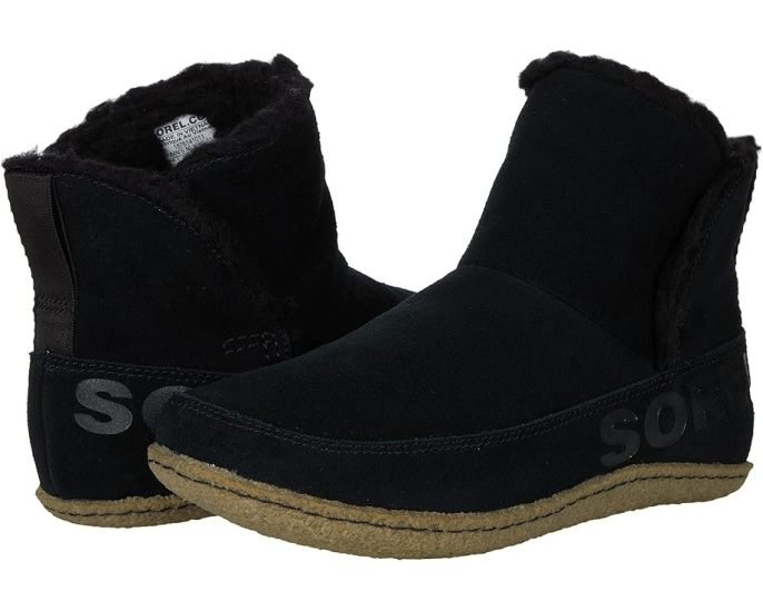 Ботильоны SOREL Nakiska из замши с искусственным мехом и съемной стелькой
