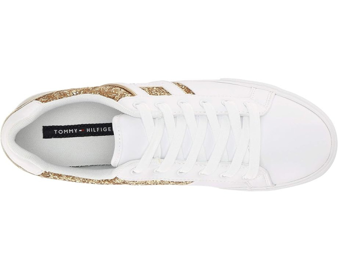 Кроссовки Tommy Hilfiger Lemii с кожаным верхом и блестками