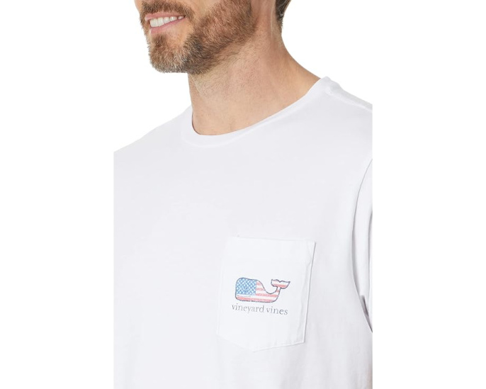 Футболка Vineyard Vines Whale с коротким рукавом и карманом