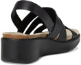 Сандалии ECCO Flowt Wedge Cork Oasis на клине с пробковой стелькой и кожаными ремешками