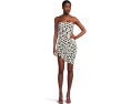 Norma Kamali Strapless Diana Mini Dress в горошек