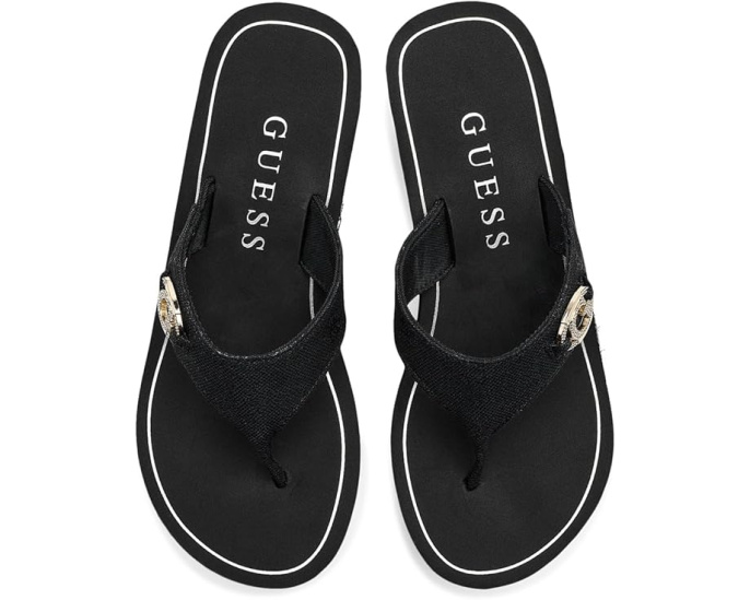 Босоножки на платформе Shai с клиновидным каблуком и текстильным верхом GUESS