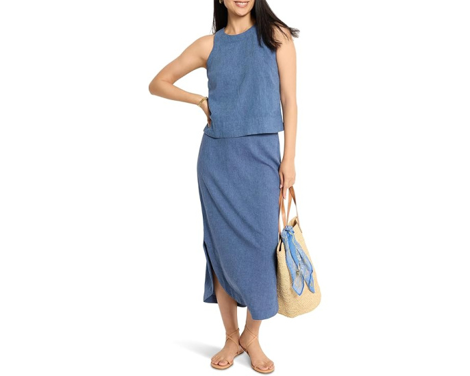 Льняной топ NIC+ZOE Rumba Linen Pop On