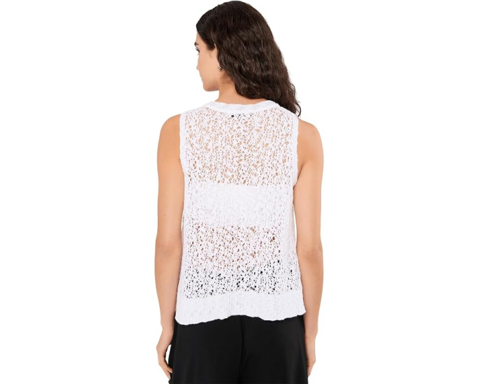 Топ Eileen Fisher Slub Jewel Neck из органического хлопка