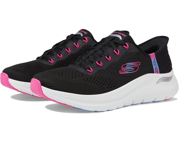 Кроссовки Skechers Arch Fit 2.0 Easy Chic Hands Free Slip-Ins с сетчатым верхом и памятью формы