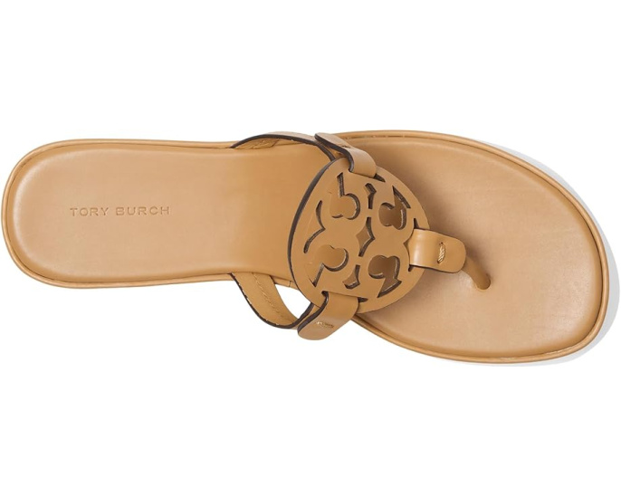 Сандалии Tory Burch Miller Wedge 25 mm с искусственной кожей и стелькой