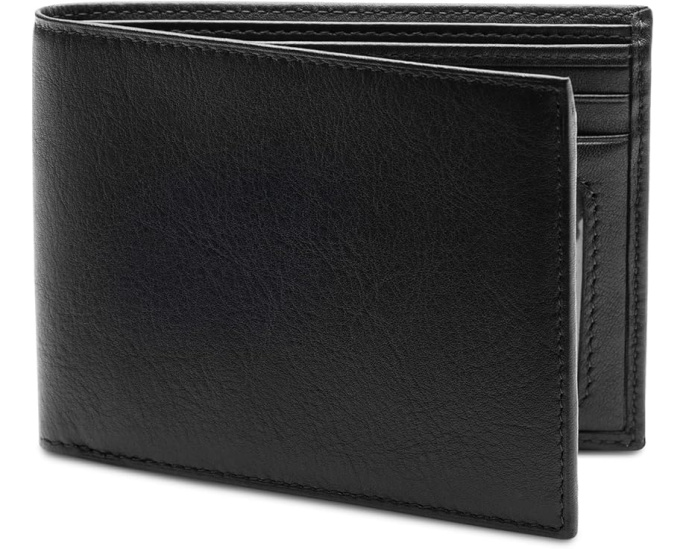 Bosca кожаный ID-кошелек Executive из коллекции Nappa Vitello черного цвета