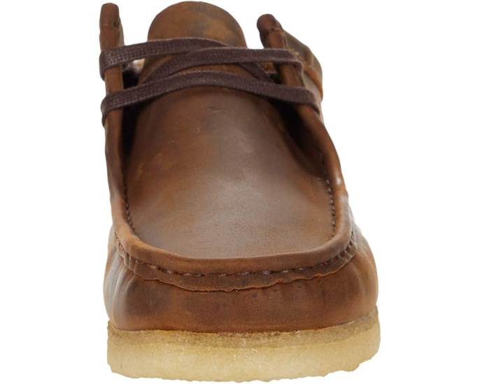 Мокасины Clarks Wallabee с кремовой подошвой для максимального комфорта