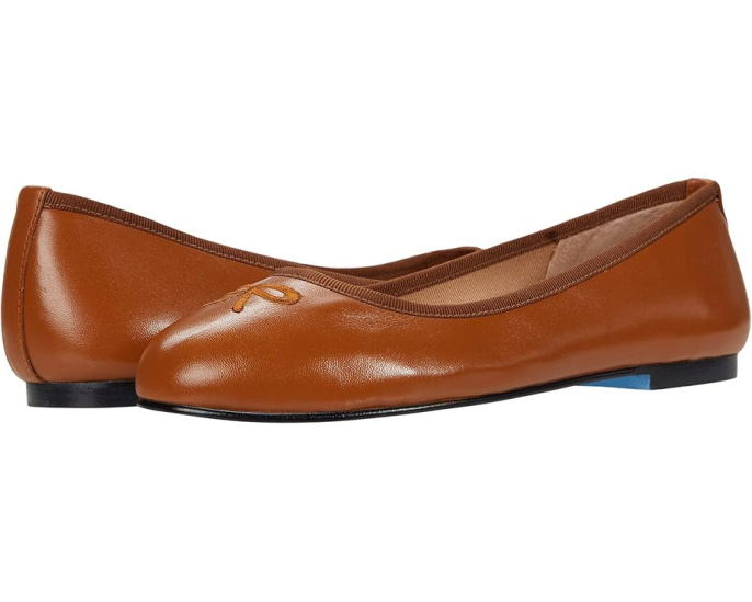 Балетки French Sole Nicky Hilton Kathy с вышитым бантом и кожаной подошвой