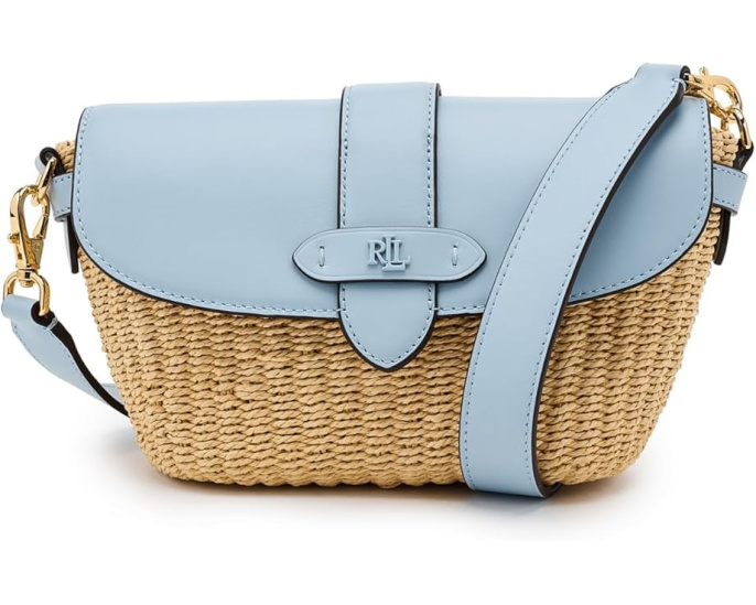 Сумка через плечо Lauren Ralph Lauren Small Lynden из соломки и кожи