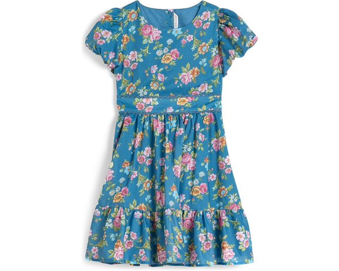 Blue Floral Dress (Toddler/Little Kid/Big Kid)