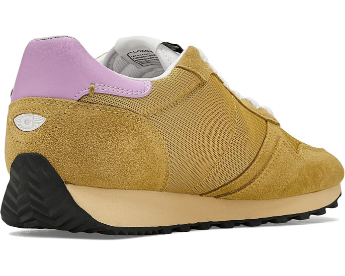 Кроссовки Coach Retro Runner из замши и кожи