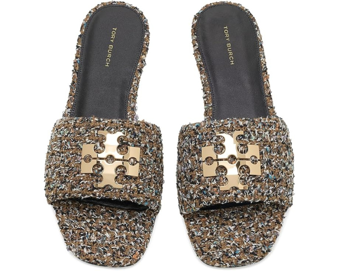 Tory Burch слайды Charlie на плоской подошве с ремешком