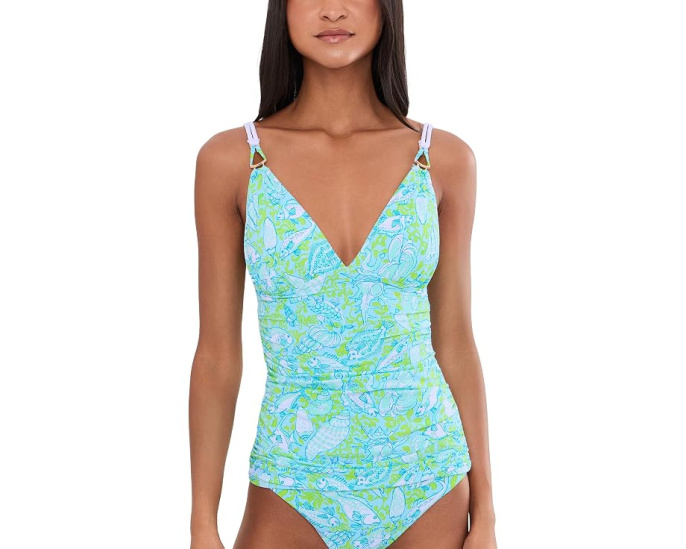 Lilly Pulitzer танкини топ Amarika с цветочным принтом