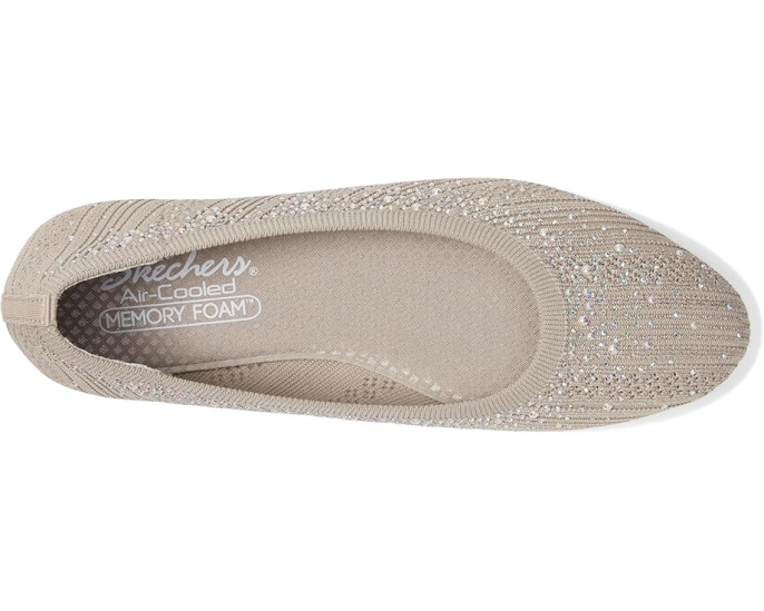Балетки Skechers Cleo 2.0 Glitzy Daze с жемчугом и стразами
